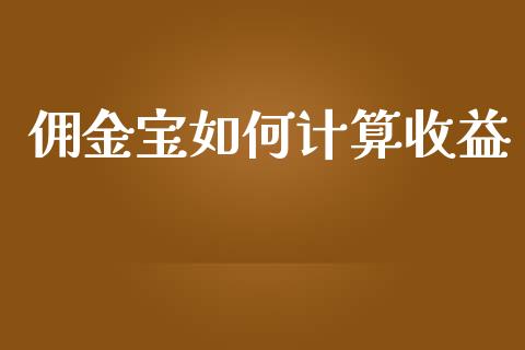 佣金宝如何计算收益_https://m.fsyjjx.cn_期货如何开户_第1张