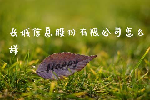长城信息股份有限公司怎么样_https://m.fsyjjx.cn_期货如何开户_第1张