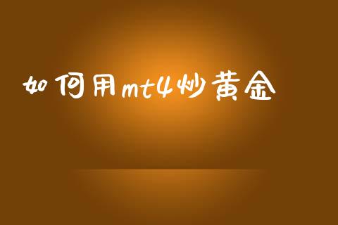 如何用mt4炒黄金_https://m.fsyjjx.cn_期货保证金_第1张