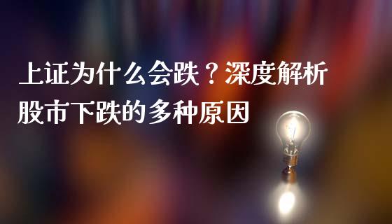 上证为什么会跌？深度解析股市下跌的多种原因_https://m.fsyjjx.cn_期货保证金计算_第1张