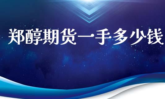 郑醇期货一手多少钱_https://m.fsyjjx.cn_期货保证金_第1张