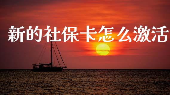 新的社保卡怎么激活_https://m.fsyjjx.cn_股指期货保证金_第1张