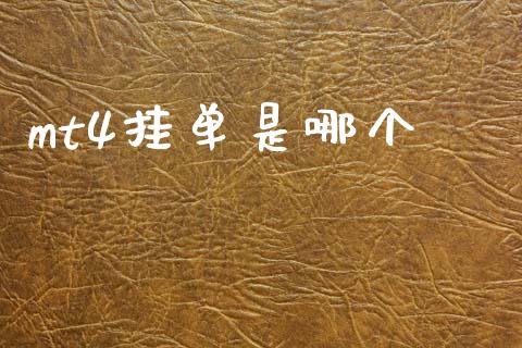 mt4挂单是哪个_https://m.fsyjjx.cn_期货保证金计算_第1张
