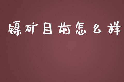 镍矿目前怎么样_https://m.fsyjjx.cn_期货保证金计算_第1张