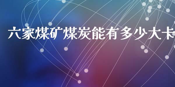 六家煤矿煤炭能有多少大卡_https://m.fsyjjx.cn_股指期货保证金_第1张
