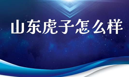 山东虎子怎么样_https://m.fsyjjx.cn_股指期货保证金_第1张