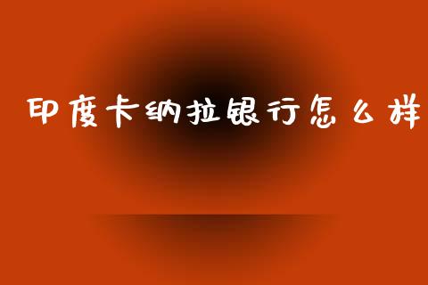 印度卡纳拉银行怎么样_https://m.fsyjjx.cn_期货保证金_第1张