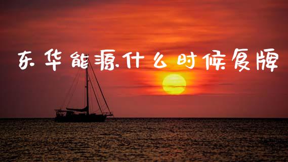 东华能源什么时候复牌_https://m.fsyjjx.cn_股指期货保证金_第1张