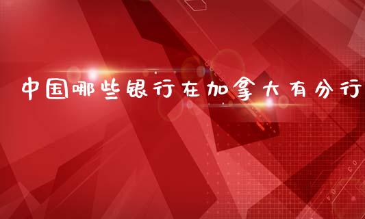 中国哪些银行在加拿大有分行_https://m.fsyjjx.cn_股指期货保证金_第1张