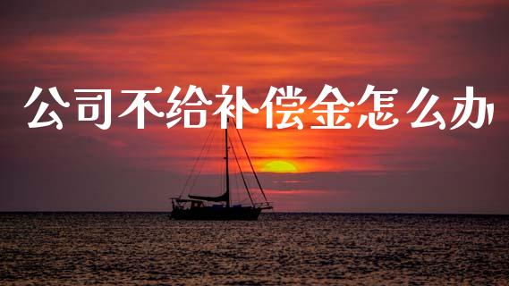 公司不给补偿金怎么办_https://m.fsyjjx.cn_期货保证金_第1张