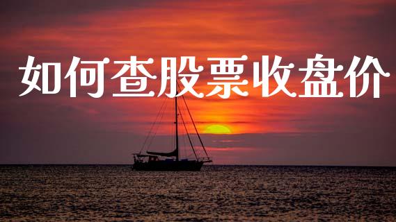 如何查股票收盘价_https://m.fsyjjx.cn_期货保证金计算_第1张