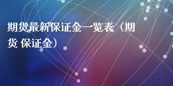 期货最新保证金一览表（期货 保证金）_https://m.fsyjjx.cn_期货保证金_第1张