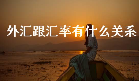 外汇跟汇率有什么关系_https://m.fsyjjx.cn_期货保证金_第1张