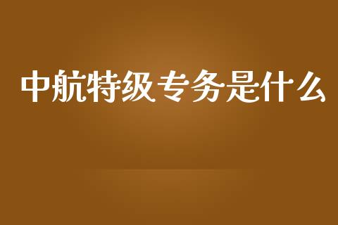中航特级专务是什么_https://m.fsyjjx.cn_期货保证金_第1张