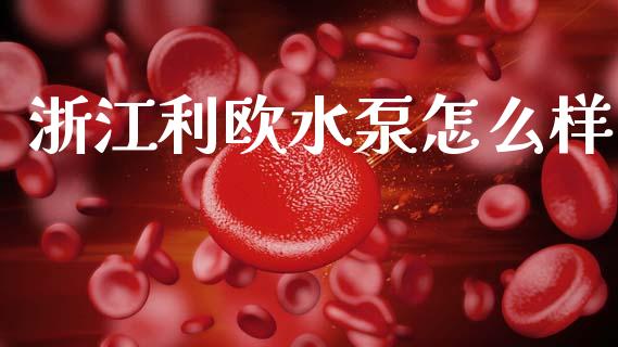 浙江利欧水泵怎么样_https://m.fsyjjx.cn_期货如何开户_第1张