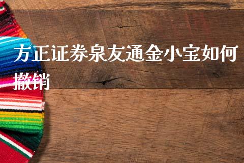 方正证券泉友通金小宝如何撤销_https://m.fsyjjx.cn_股指期货保证金_第1张