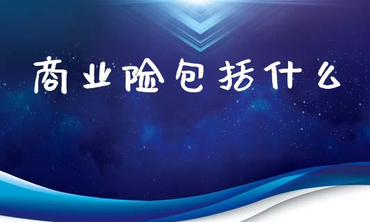 商业险包括什么_https://m.fsyjjx.cn_期货保证金计算_第1张