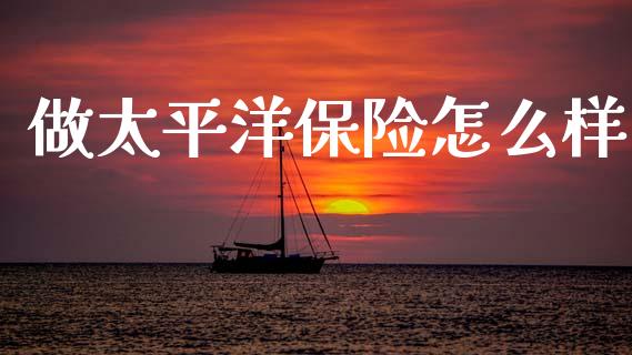 做太平洋保险怎么样_https://m.fsyjjx.cn_期货保证金计算_第1张