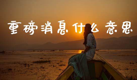 重磅消息什么意思_https://m.fsyjjx.cn_期货保证金计算_第1张