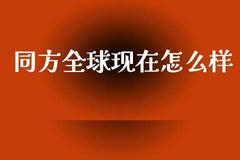 同方全球现在怎么样_https://m.fsyjjx.cn_期货保证金计算_第1张