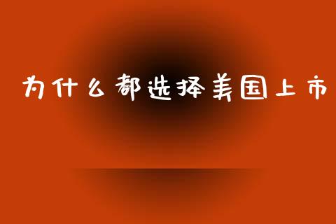 为什么都选择美国上市_https://m.fsyjjx.cn_股指期货保证金_第1张