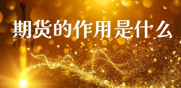 期货的作用是什么_https://m.fsyjjx.cn_期货保证金_第1张