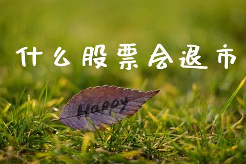 什么股票会退市_https://m.fsyjjx.cn_期货保证金_第1张