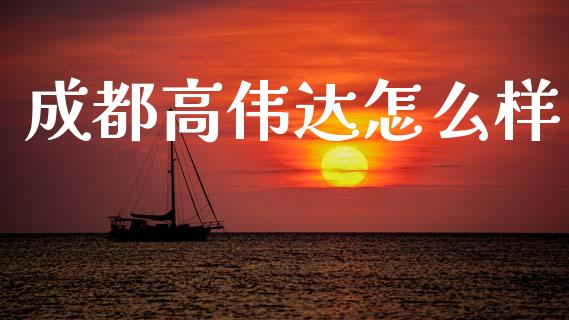 成都高伟达怎么样_https://m.fsyjjx.cn_期货保证金_第1张