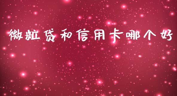 微粒贷和信用卡哪个好_https://m.fsyjjx.cn_期货保证金计算_第1张