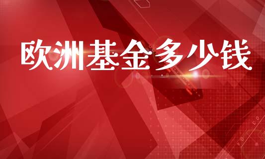 欧洲基金多少钱_https://m.fsyjjx.cn_期货保证金_第1张