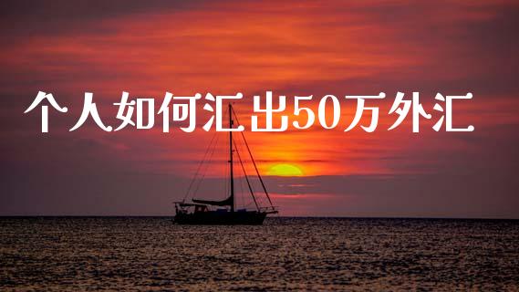 个人如何汇出50万外汇_https://m.fsyjjx.cn_期货保证金计算_第1张