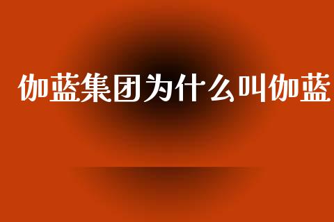 伽蓝集团为什么叫伽蓝_https://m.fsyjjx.cn_期货保证金_第1张
