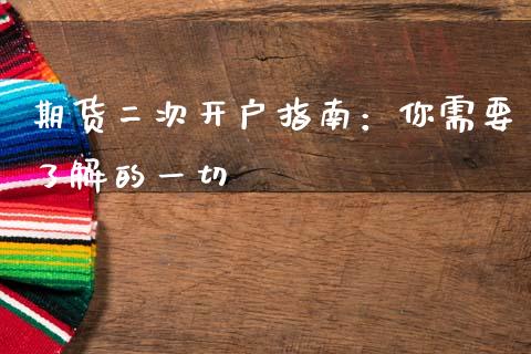 期货二次开户指南：你需要了解的一切_https://m.fsyjjx.cn_期货保证金计算_第1张