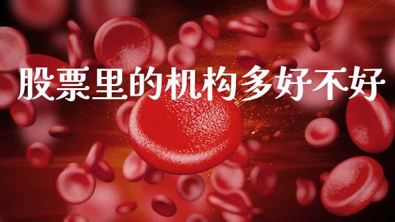 股票里的机构多好不好_https://m.fsyjjx.cn_期货保证金计算_第1张