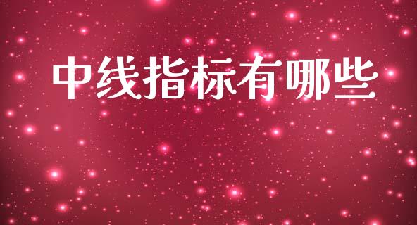 中线指标有哪些_https://m.fsyjjx.cn_期货保证金_第1张