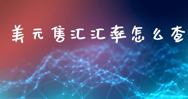 美元售汇汇率怎么查_https://m.fsyjjx.cn_期货如何开户_第1张