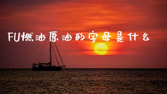 FU燃油原油的字母是什么_https://m.fsyjjx.cn_期货如何开户_第1张