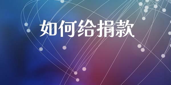如何给捐款_https://m.fsyjjx.cn_期货保证金_第1张