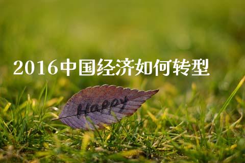 2016中国经济如何转型_https://m.fsyjjx.cn_期货如何开户_第1张