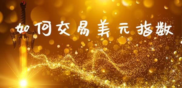 如何交易美元指数_https://m.fsyjjx.cn_期货如何开户_第1张