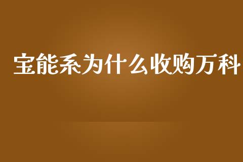 宝能系为什么收购万科_https://m.fsyjjx.cn_期货如何开户_第1张