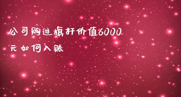 公司购进旗杆价值6000元如何入账_https://m.fsyjjx.cn_股指期货保证金_第1张