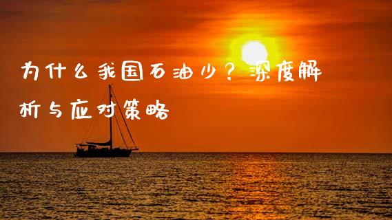 为什么我国石油少？深度解析与应对策略_https://m.fsyjjx.cn_期货保证金_第1张