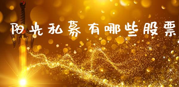 阳光私募有哪些股票_https://m.fsyjjx.cn_股指期货保证金_第1张
