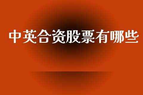 中英合资股票有哪些_https://m.fsyjjx.cn_期货如何开户_第1张