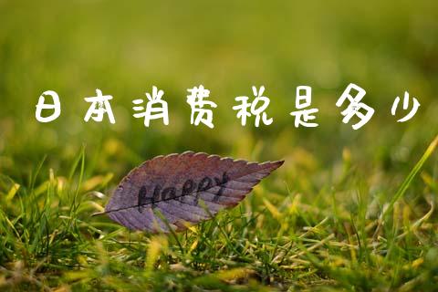 日本消费税是多少_https://m.fsyjjx.cn_股指期货保证金_第1张