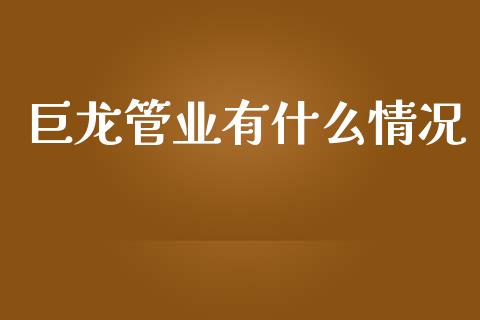巨龙管业有什么情况_https://m.fsyjjx.cn_期货保证金计算_第1张