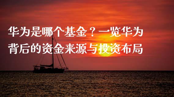 华为是哪个基金？一览华为背后的资金来源与投资布局_https://m.fsyjjx.cn_股指期货保证金_第1张