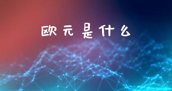 欧元是什么_https://m.fsyjjx.cn_期货保证金计算_第1张