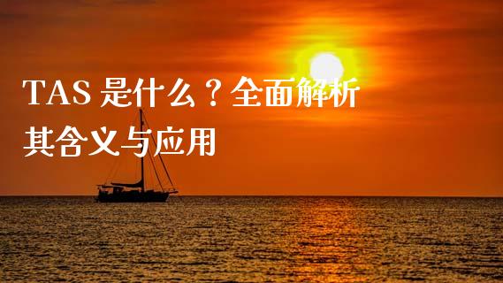 TAS 是什么?全面解析其含义与应用_期货保证金_第1张_期货如何开户_期货保证金_期货保证金计算_股指期货保证金 TAS 是什么?全面解析其含义与应用_https://m.fsyjjx.cn_期货保证金_第1张